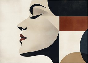 Obraz - Kobieta z profilu (70x50 cm)