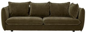 Ciemnozielona sofa 228 cm Austin – Bloomingville