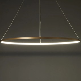 Lampa wisząca w kolorze złota Tomasucci Oval Ring, wys. 92 cm