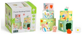 Classic world układanka kostki box leśna piramidka 10 el. fsc