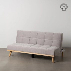 Jasnoszara rozkładana sofa z tkaniny szenilowej 178 cm – Ixia