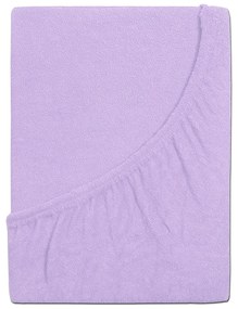 4Home prześcieradło frotte Ideal fioletowy, 90 x 200 cm, 90 x 200 cm