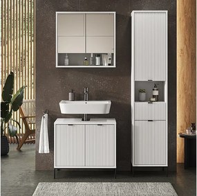 Szafka łazienkowa biały 40x35x190 eliza