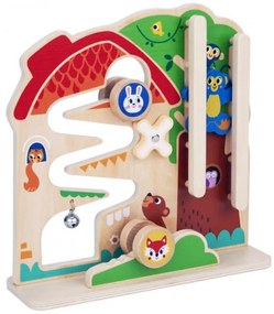 Tooky toy drewniana tablica manipulacyjna montessori labirynt