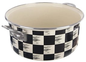 Orion Emaliowany rondel Szachownica Lem, 5 l,średnica 26 cm