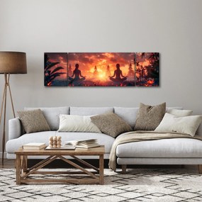 Obraz - Joga w przyrodzie (170x50 cm)