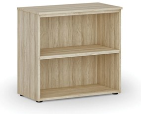 Regał biurowy PRIMO WOOD, 800 x 420 x 740 mm, dąb naturalny