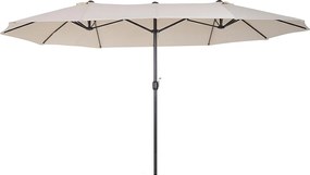 Beżowy parasol 460x270x240cm - ochrona UV do ogrodu