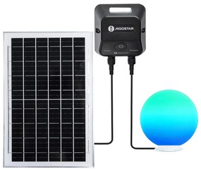 Aigostar-LED RGB ściemnialna lampa zewnętrzna MESH 35W/3,7V 4000mAh 2700-6500K IP65 średnica 30 cm