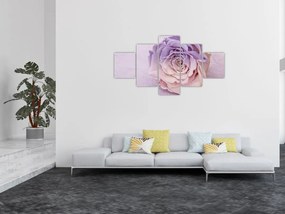 Obraz szczegółu kwiatu róży (125x70 cm)