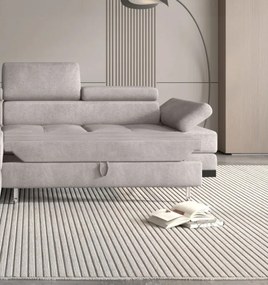 Narożnik EMPORIO L Lewostronny z funkcją spania Lewostronny w ktaninie SERENO 682 WERSAL