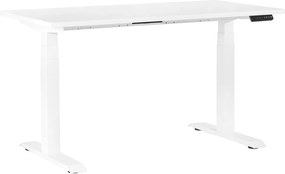 Biurko do pracy z regulacją wysokości Fighter Single Desk biały/biały 140x70 cm