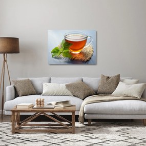Obraz na szkle - filiżanka herbaty (70x50 cm)