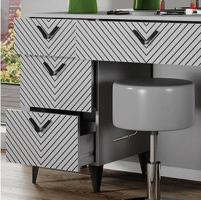 Stół toaletowy szary 150x45x78.1 anett