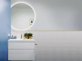 Lustro okrągłe SIMPLE LUNA 50 z oświetleniem LED z podcięciem EXCLUSIVE RUKE