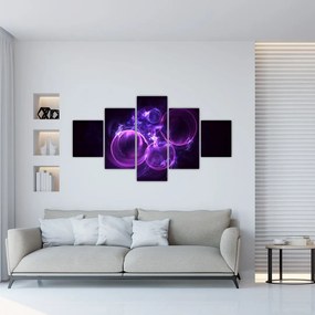 Abstrakcyjny obraz bąbelków (125x70 cm)