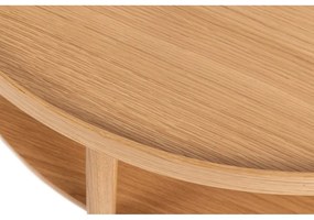 Okrągły stolik w dekorze dębu w naturalnym kolorze ø 80 cm Banbury – Actona