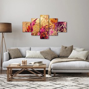 Obraz - Abstrakcyjny obraz kwiatów II. (125x70 cm)