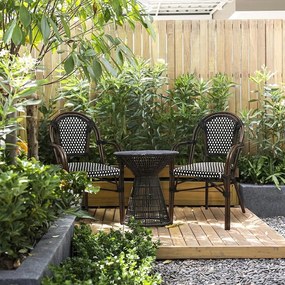 Krzesło kawiarniane styl francuski z podłokietnikami Cafe Paris Arm