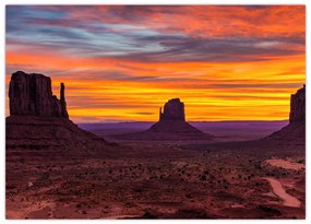 Obraz - Monument Valley v Arizonie (70x50 cm)