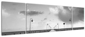 Obraz - Promenada nad wybrzeżem (170x50 cm)
