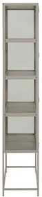Szara witryna 77x186x35 cm Seaford – Actona