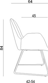 Krzesło na płozach City do domu i biura