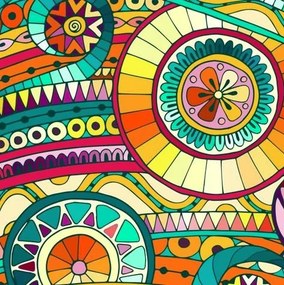 Fotel TULIP tkanina Welur noga metalowa Uszak luksusowy komfort salonu : Kolor nogi - Czarna, Kolor tkaniny - Wzory - Wzór boho