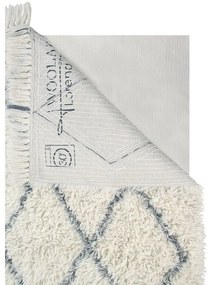 Kremowy wełniany dywan tkany ręcznie odpowiedni do prania 80x140 cm Berber Soul – Lorena Canals