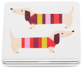 Lustro powiększające kosmetyczne 7x7 cm Sausage Dog – Rex London