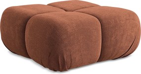 Pufa - z tkaniny szenilowej - terakota - LOKUA