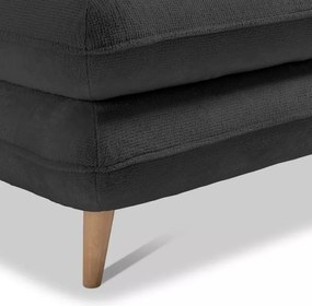 Narożnik MONTE Prawostronny z funkcją spania, pojemnikiem i poduszkami, Sorriso 20 Ciemno szary WERSAL