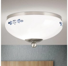 Orion DL 7-672 - Lampa sufitowa LANDHAUS 1xE27/60W/230V śr. 21 cm chrom/biała