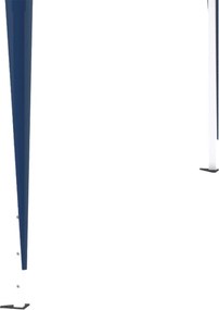 Outsunny namiot ogrodowy 3x3 m niebieski składany z regulacją wysokości UV ochrona Aosom PL