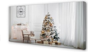 Duży obraz na płótnie Choinka i Dekoracje