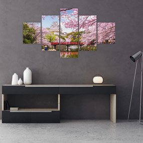 Obraz wiśni japońskiej (125x70 cm)