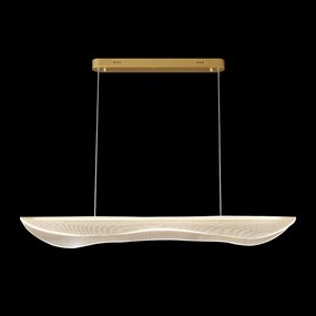 Lampa jadalniana z transparentnym kloszem Cortina No.4 100 cm złota