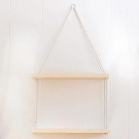 Półka ścienna – 40 cm x 14 cm x 2 cm – orzech – drewno jodłowe