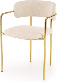Krzesło na złotym stelażu K537 Halmar