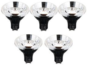 Zestaw 5 inteligentnych ściemnialnych żarówek LED GU10 AR70 6W 500 lm 2200 - 6500K