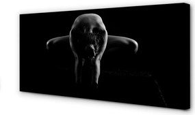 Zdjęcie na płótnie Czarno-Biały Portret Kobiety