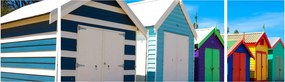 Obraz - Brighton Beach, Melbourne, Australia (170x50 cm)