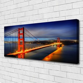 Obraz na płótnie Konstrukcja Stalowego Mostu