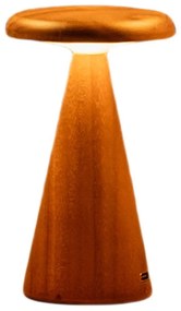 Lampa stołowa LED w naturalnym kolorze z drewnianym kloszem (wysokość 14 cm) Sylva – Gingko