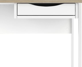 Białe biurko z szufladą Function Plus Small