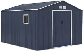 Altana ogrodowa ARCHER ze stali galwanizowanej w kolorze szarym – 12,99 m²