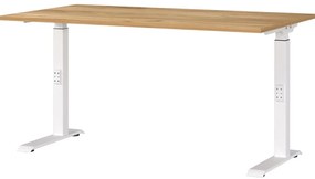 Biurko z regulacją wysokości z blatem w dekorze dębu 80x140 cm Downey – Germania