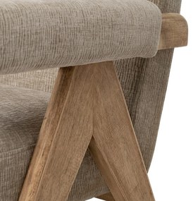 Beżowa sofa z tkaniny szenilowej 134 cm Rest – Ixia