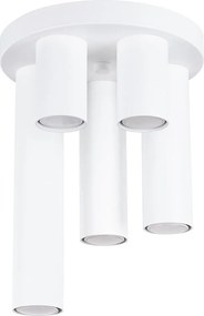 Lampa Sufitowa Nowoczesny Lagos, Stal - 5 Źródło - L.25 X H.33 Cm - Biały