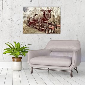 Historyczny wizerunek lokomotywy (70x50 cm)